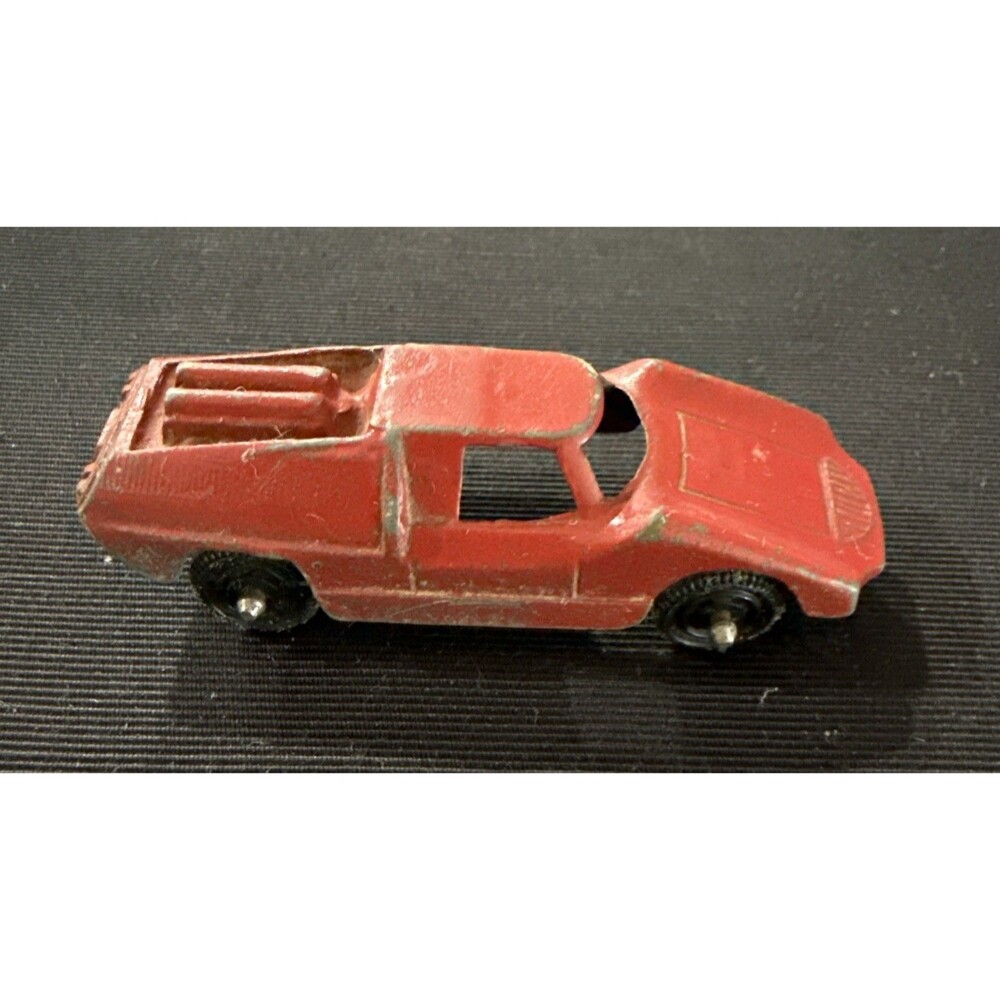 Vtg TootsieToy Fiat Abarth Vintage Diecast Car - Red Miniature
